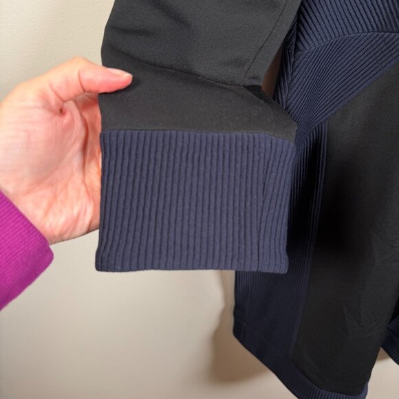 Sonia Rykiel Sheath Dress Size 40 Medium Black Blue Illusion Knee Length Career - Picture 5 of 9